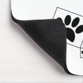 我が家の犬はパウガラスの定理を知っている マウスパッド (コーナー)