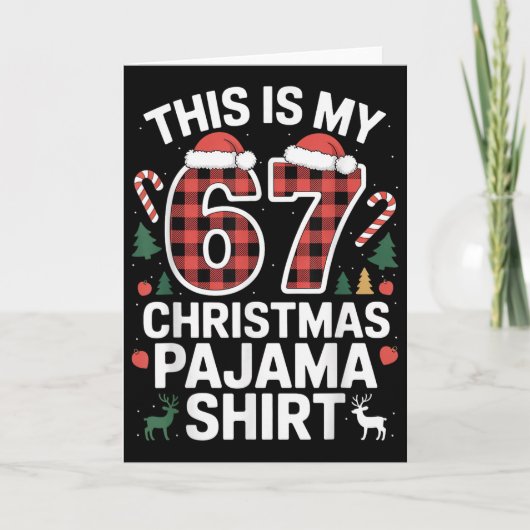 我が家の67クリスマスパジャマ カード (正面)