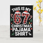 我が家の67クリスマスパジャマ カード (黄色い花)