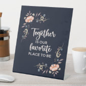 我が家はお気に入りの共に台座看板だ 台座サイン (インサイチュ)