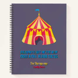 我が家はテント一遠くにつおもしろい ノートブック