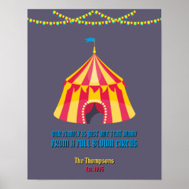 我が家はテント一遠くにつおもしろい ポスター