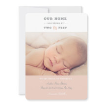 我が家は二つの足の誕生発表で成長