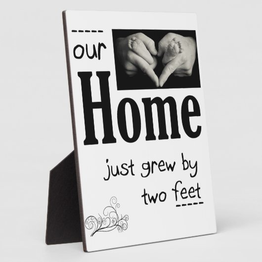 我が家は二つの足を育てた フォトプラーク (側面)