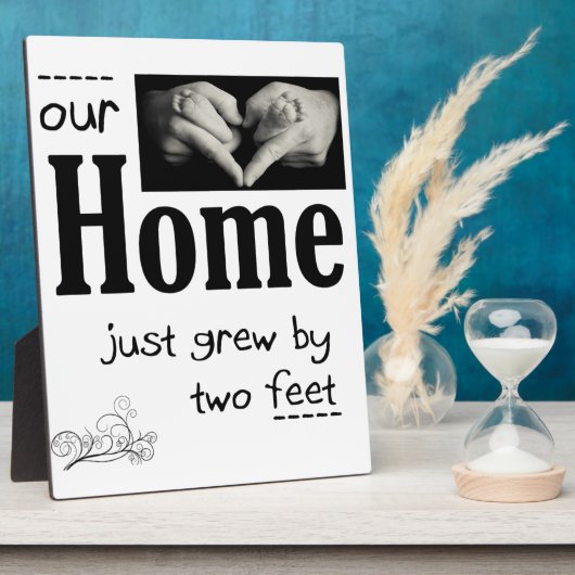 我が家は二つの足を育てた フォトプラーク (側面)