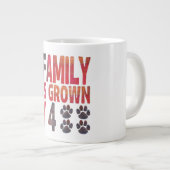 我が家は四匹のペットのマグで育った ジャンボコーヒーマグカップ (正面右)