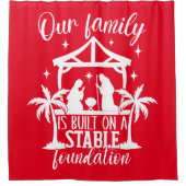 我が家は土台が安定している シャワーカーテン (正面)