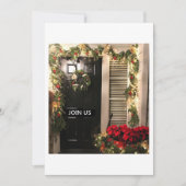 我が家へようこそクリスマス招待状 招待状 (正面)