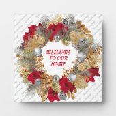 我が家へようこそ |クリスマス フォトプラーク (正面)