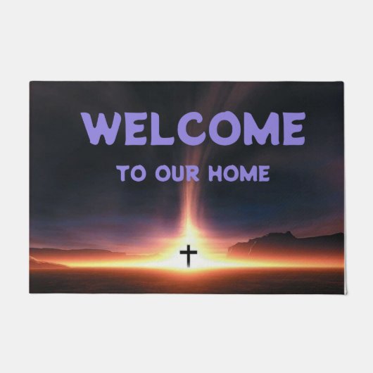 我が家へようこそ ドアマット (正面)