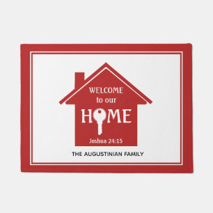 我が家へようこそ ドアマット