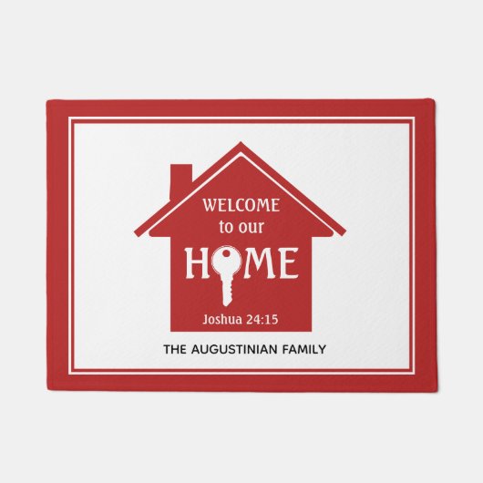 我が家へようこそ ドアマット (正面)