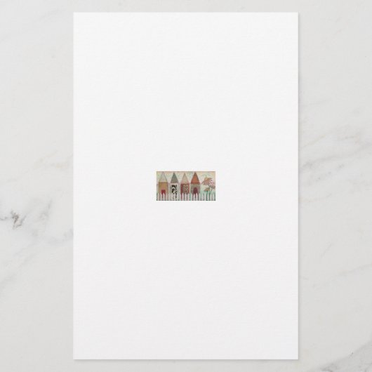 我が家へようこそ 便箋 (裏面)