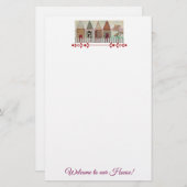 我が家へようこそ 便箋 (正面/裏面)