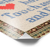 我が家へようこそ/私はあなたを切るクロスフェイクステッチ フォトプリント            (角)