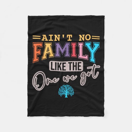 我が家ほど愛に満ちた家族はいない - おそろいの家族 フリースブランケット (正面)
