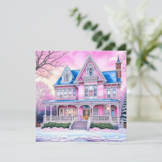 我が家パーソナライズされたの聖降誕祭お目出とう カード (スタンド正面)