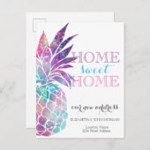 我が家, ピナップル, 新しい住所 案内ポストカード (正面/裏面)