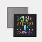 我が小さな兄弟の1歳の誕生日 スイート1歳 マグネット (正面/裏面)