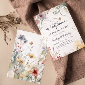 我が小さな野の花　１歳の誕生日 招待状