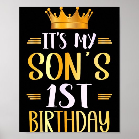 我が息子の1歳の誕生日おめでとう！ ポスター (正面)