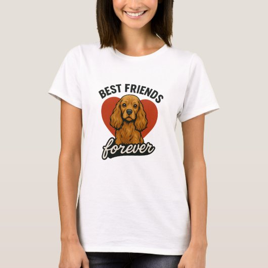 我が愛すべきスパニエル – 愛犬家Tシャツ Tシャツ (正面)
