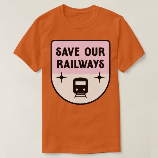 我が救国の鉄道のストライキ Tシャツ (デザイン正面)