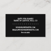 我が救海ではフカヒレのスープを禁止 名刺 (裏面)