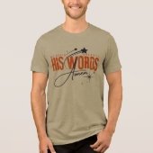 我が日の糧 - 祈り キリスト教 聖書 トライブレンドTシャツ (正面)
