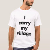 我が村を背負う Tシャツ (正面)
