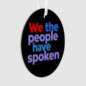 我が民族はアメリカ話人のプライドを持つ オーナメント (正面)