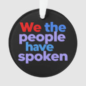 我が民族はアメリカ話人のプライドを持つ オーナメント (正面)