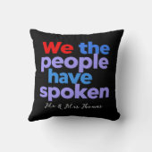 我が民族はアメリカ話人のプライドを持つ クッション (裏面)