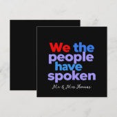 我が民族はアメリカ話人のプライドを持つ 招待状 (正面/裏面)