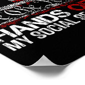 我が民族は我が国の社会保障のアメリカを離れる ポスター (角)