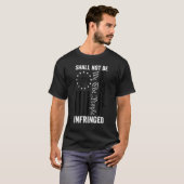 我が民族はAr15 Usa Gunを侵害してはならない Tシャツ (正面フル)