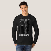 我が民族はAr15 Usa Gunを侵害してはならない Tシャツ (正面フル)