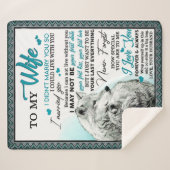 『我が狼の妻の誕生日贈結婚り物』 シェルパブランケット (正面(横))