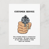 我が社の顧客サービスは比類のない ポストカード (正面)