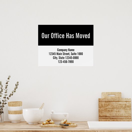 我が社はテンプレートの動きを伝えた ポスター (キッチン)