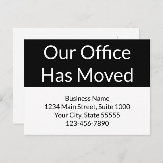 我が社は事業を白黒に引き上げた ポストカード (正面/裏面)