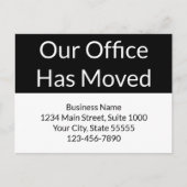 我が社は事業を白黒に引き上げた ポストカード (正面)