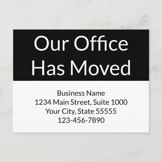 我が社は事業を白黒に引き上げた ポストカード (正面)