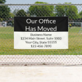 我が社は事業を白黒に引き上げた 横断幕 (インサイチュ)