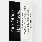 我が社は事業を白黒に引き上げた 横断幕 (縦)