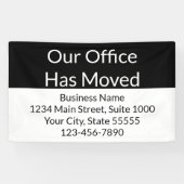 我が社は事業を白黒に引き上げた 横断幕 (横)