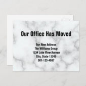 我が社は大理フェイク石の発表を 案内ポストカード (正面/裏面)