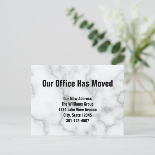 我が社は大理フェイク石の発表を 案内ポストカード (スタンド正面)