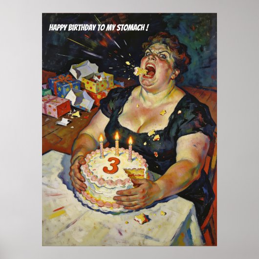 我が胃袋、お誕生日おめでとう ― 暴食の肖像 ポスター (正面)
