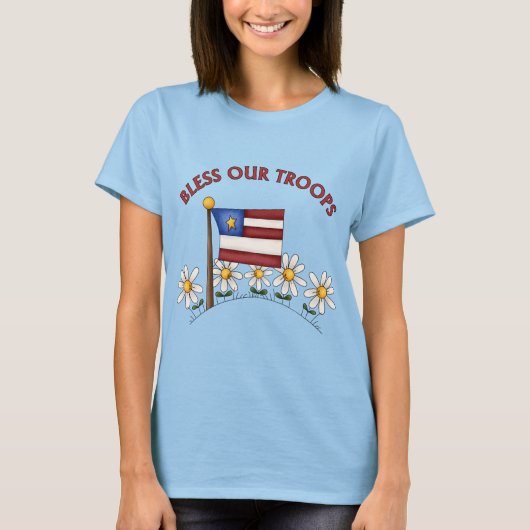 我が賛美軍の愛国心 Tシャツ (正面)